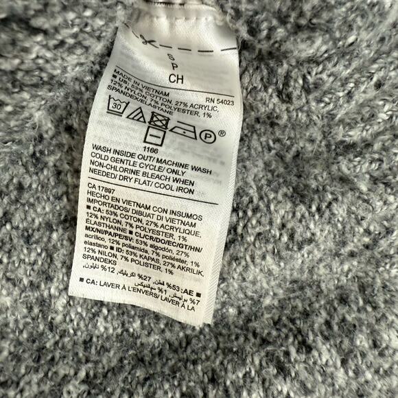 Old Navy Heather Gray Heavy Knit Ribbed Turtleneck Sweater size S Cozy Warm - Picture 6 of 8